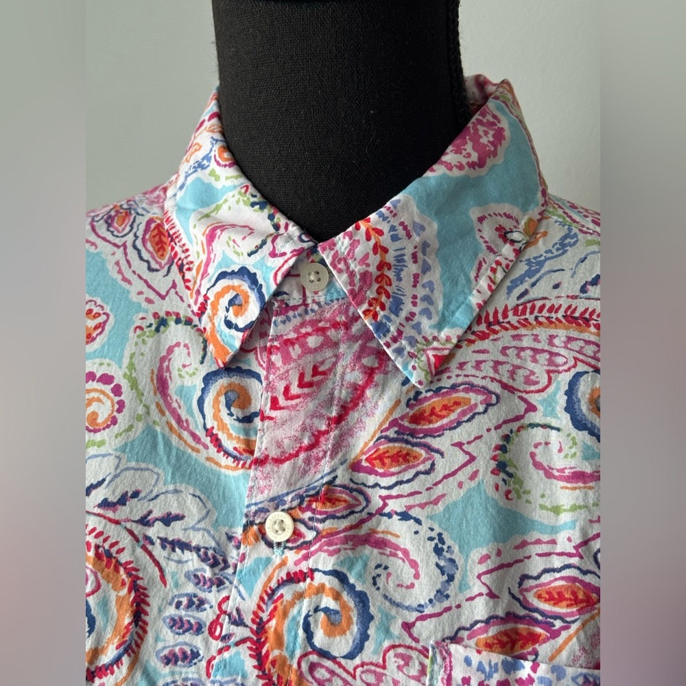Ralph Lauren Pink and Blue Paisley Blouse MP - Picture 8 of 9
